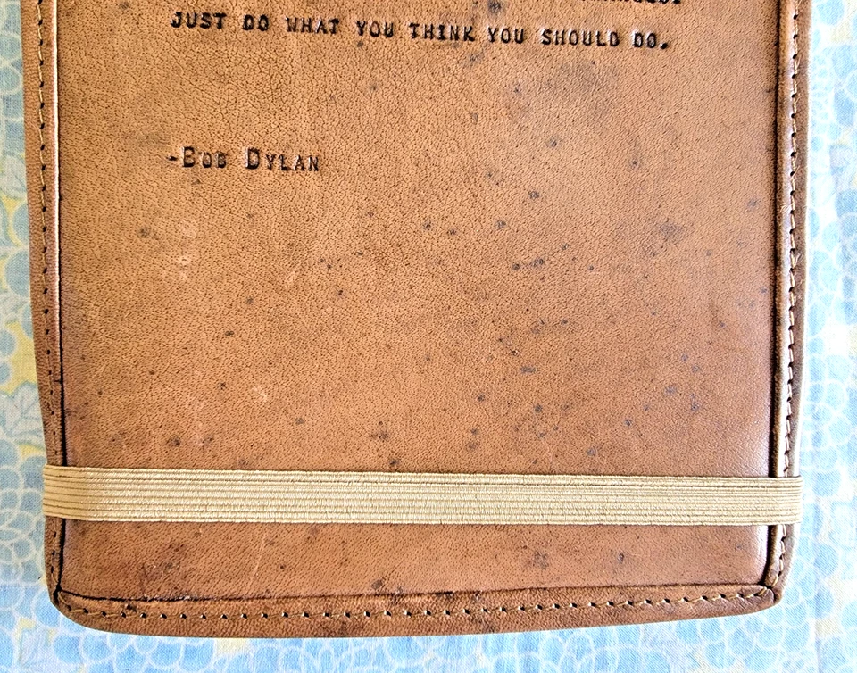 SugarBoo & Co Bob Dylan's Inscribed Lyric's 64 Album "To Ramona" Leather Journal - Image 4 of 4