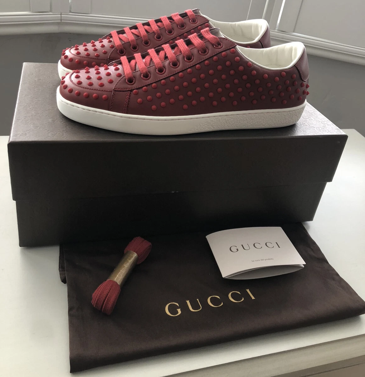Gucci hotsell trainers red