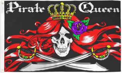 Pirate Queen 3x5ft Poly Pirate Flag Queen Pirate Ship Flag