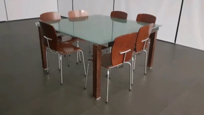 Dining Room Table With Glass Top And 8 Chairs Dining Tables