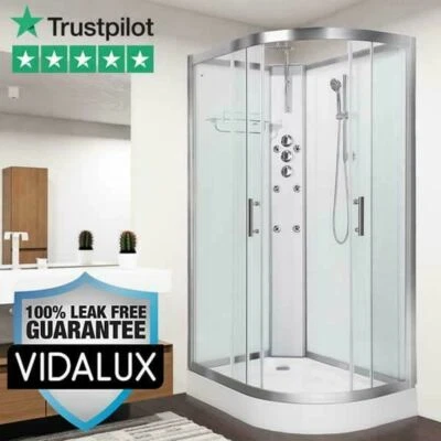 Shower Cabin Enclosure Vidalux Pure 1200 x 800 left white Freestanding No Leak