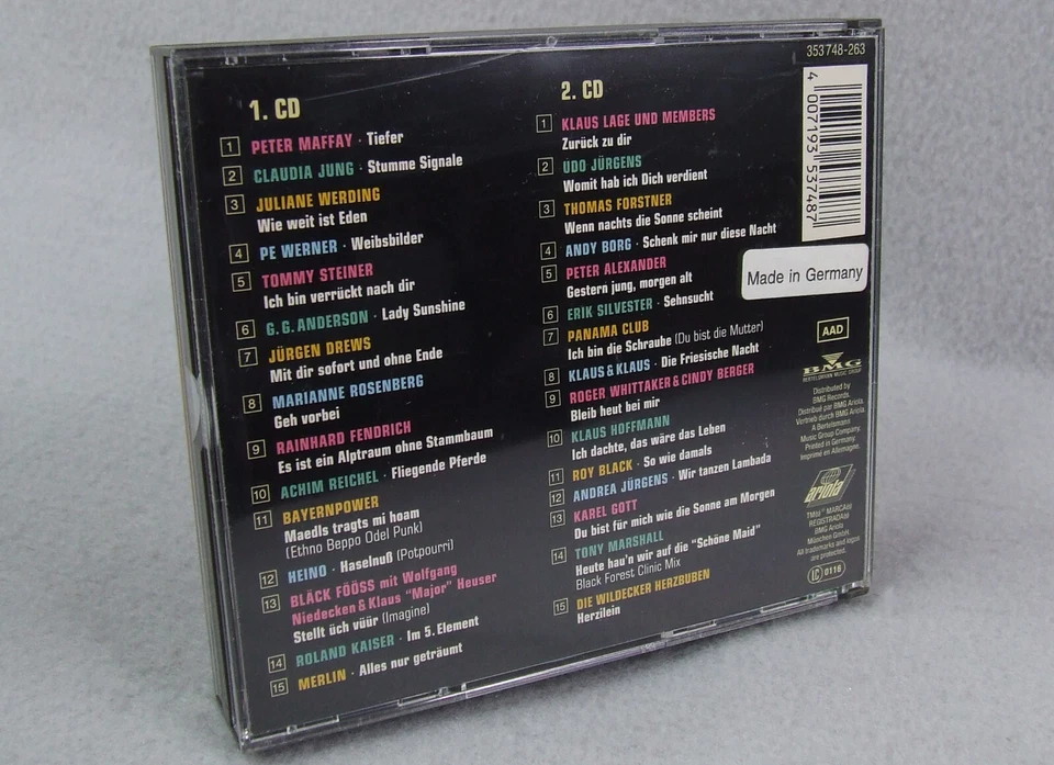 German Super Hits 1990 (2 CD Set) Peter Maffay, Claudia Jung, Pe Werner Foto 2 de 4