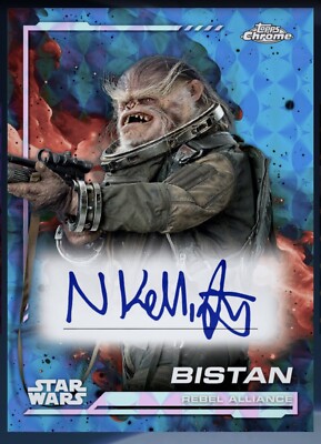 DIGITAL Topps Star Wars Card Trader SWCT: 2024 Chrome Blue Auto Bistan 150cc
