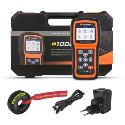 FOXWELL T1000 TPMS Programmer Diagnostic Tires Sensors Activate Programming