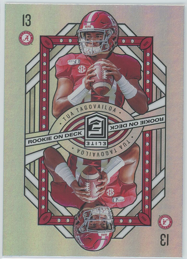 2020 Elite Rookie on Deck #7 Tua Tagovailoa Dolphins RC