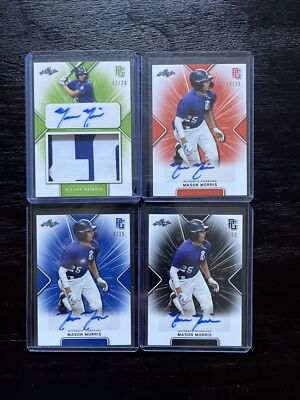 Mason Morris OLE MISS 2021 Leaf Perfect Game auto Autograph Lot X4