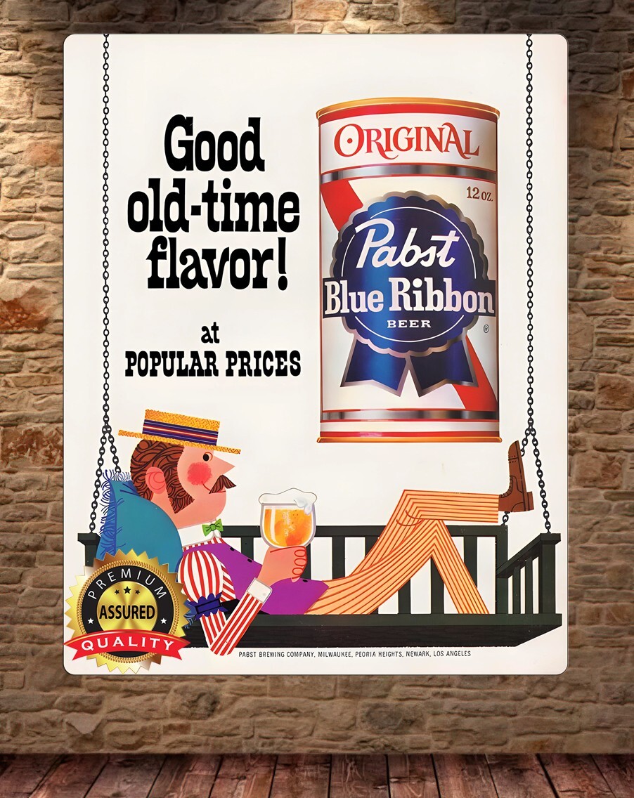 希少品！ Pabst Blue Ribbon パブスト ブルー リボン ポスター PBRJ-0117_2048x.jpg?v=1601350408