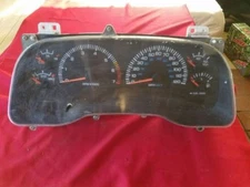00 DURANGO SPEEDOMETER CLUSTER MPH W/4.7L 45RFE TRANS FROM 2/14/00 100458