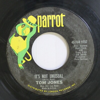 45 Tom Jones - It's Not Unusual / To Wait For Love (Is To Waste Your Life Away)