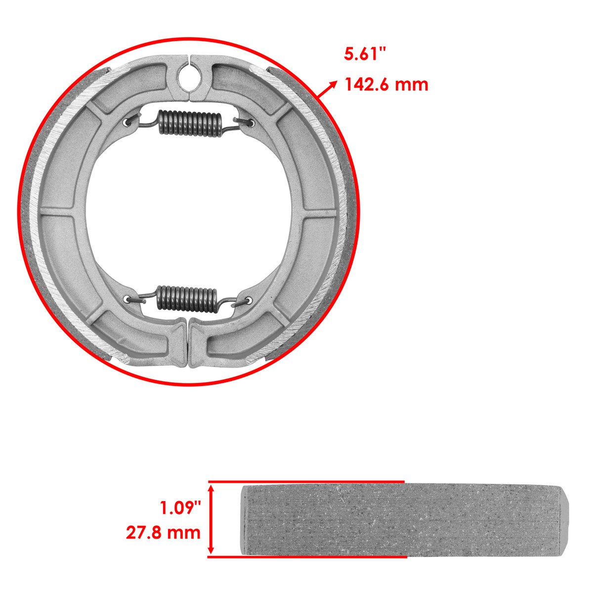 Rear Brake Shoes for Kawasaki Ke250 1977 1978 1979 | eBay