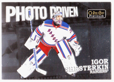 2022-23 O-Pee-Chee Platinum Photo Driven #PD4 Igor Shesterkin - New York Rangers