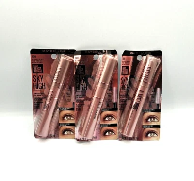 MAYBELLINE NEW YORK 3 Pack Maybelline 800 Lash Sensational Mascara Sky High Blackest Black NEW