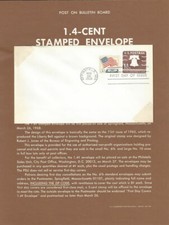 #U548 1-1/4c Liberty Bell Envel.  Poster - Unofficial Souvenir Page Flat w/FDC