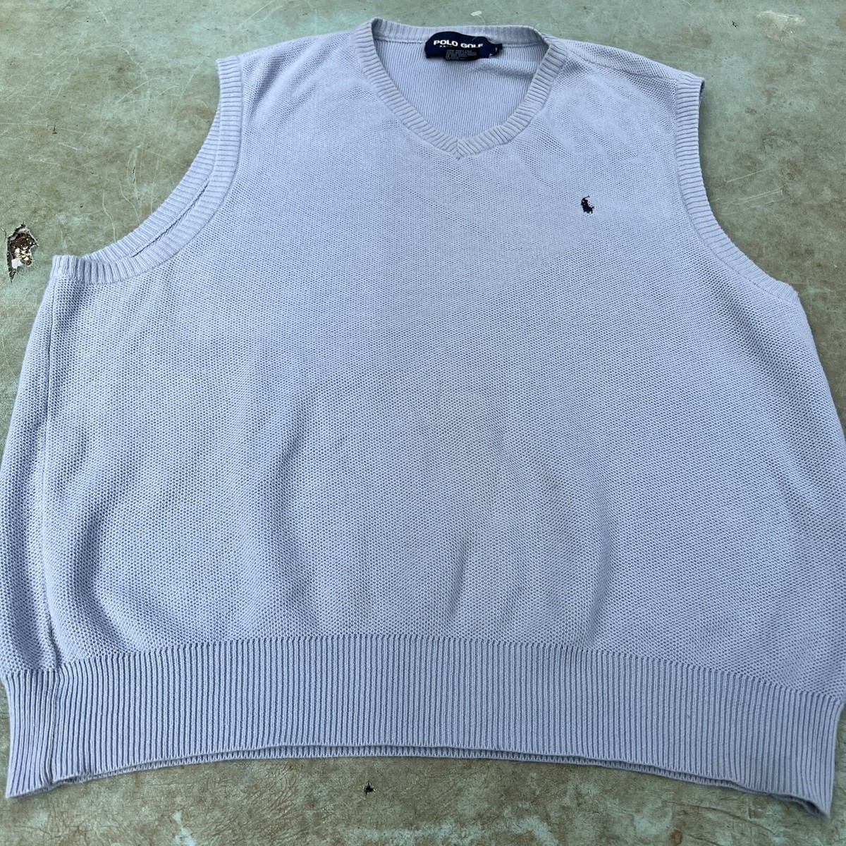 Ralph Lauren Polo Golf Tank Top Vest Size Large V Neck Sleeveless