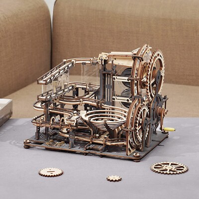 ROKR 3D Puzzles Mabrle Run Mable Night City Wooden Model Building Kits for Adult