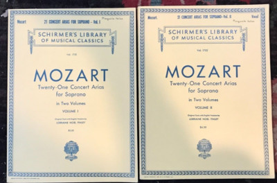 Mozart 21 Concert Arias for Soprano 1•2 Mozart Twenty-One Concert Arias for Soprano in Two Volumes | eBay