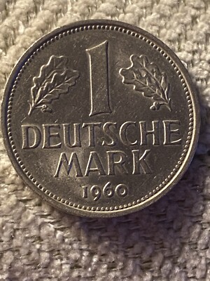 1 Deutsche Mark Coin - 1960 One Deutsche Mark (Mint F) | eBay