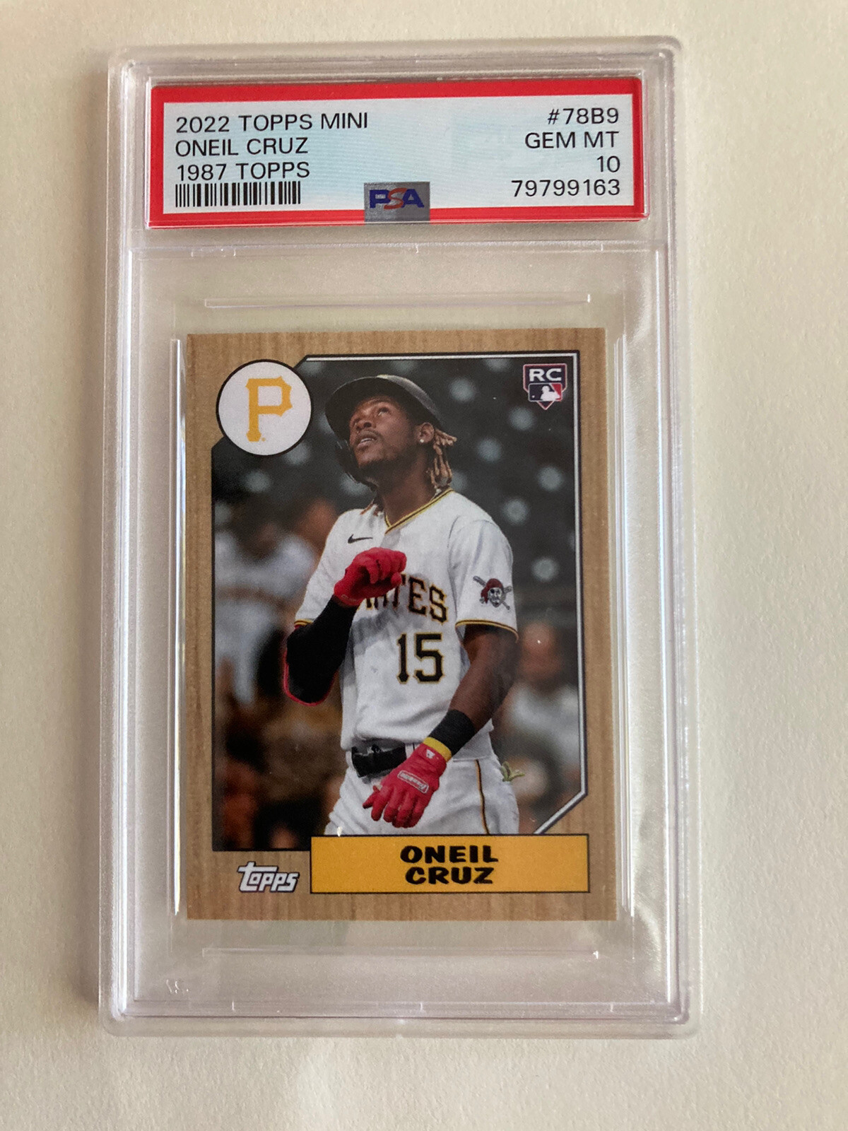 2022 Topps Mini O’Neil Cruz Rookie #78B9 PSA 10