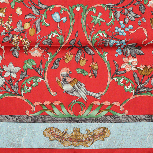 Écharpe Hermès PIERRES DORIENT ET DOCCIDENT 90 cm chariot soie acheter foulard ZOE PAUWELS