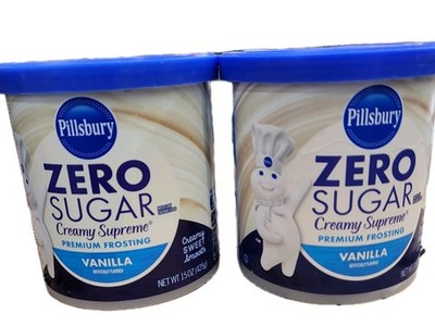 Zero Sugar, Premium Frosting, Vanilla, 15 oz (425 g) 2 pk