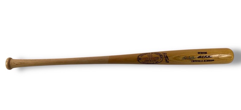 BOB FELLER Signed Auto H & B Louisville Slugger Genuine Bat w/ JSA Cert