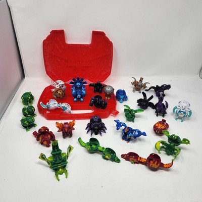 Riesiges Bakugan Restposten x27 Figuren + offizielle Tragetasche Battle Planet