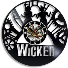 Wicked Musica Vinyl Wall Clock Gift Surprise Ideas Friends Birthdays Home Decor