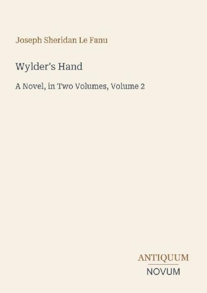 Wylder's Hand Joseph Sheridan Le Fanu-image