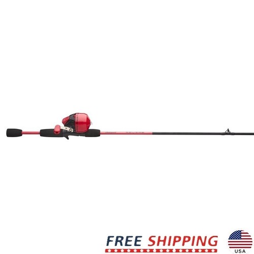 Medium Spincast Fishing Rod & Reel Combo 5'6" Durable Freshwater Angling Gear US - Picture 1 of 9
