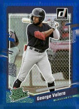 2023 Donruss #77 George Valera Holo Blue