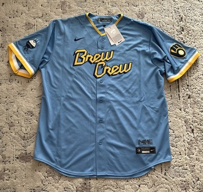 Nike Authentic Milwaukee Brewers City Connect MLB Baseball Jersey