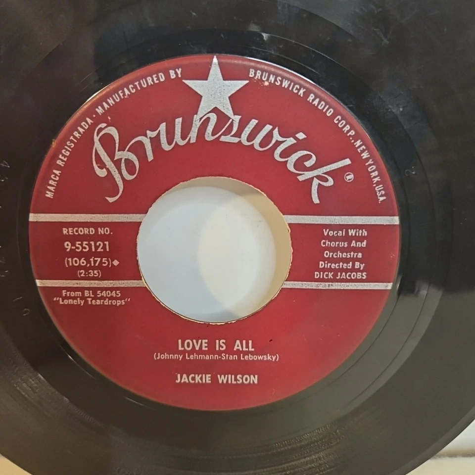 Jackie Wilson – That's Why (I Love You So) - 1959 Brunswick R&B/Soul 7" Single Foto 4 de 4