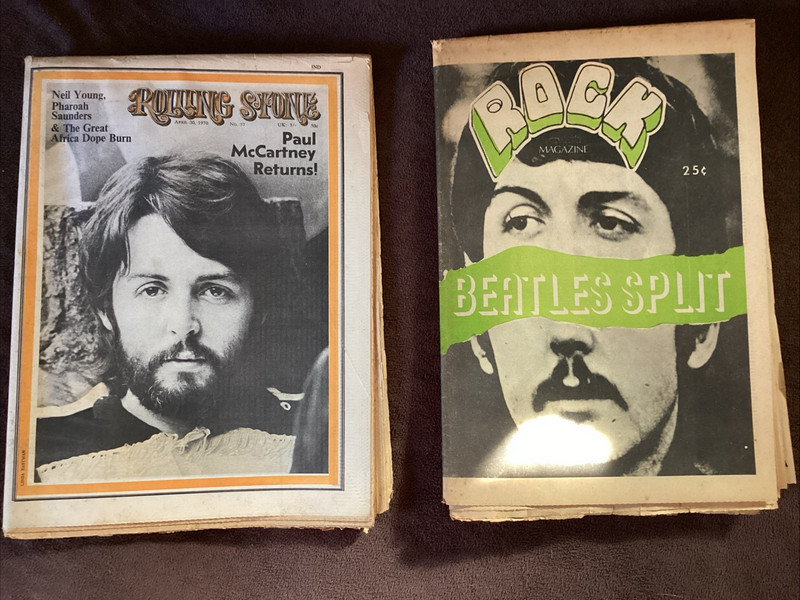 Rolling Stone 4/30/1970 #57 Paul McCartney Returns & Rock Magazine 4/27/1970