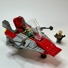 LEGO Star Wars A-Wing Fighter 7134 99% Complete with Minifigures & accessories