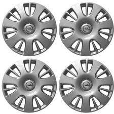 OPEL CORSA D 2006/2011 -  SET 4 PZ. COPPA RUOTA COPRICERCHI BORCHIA 15" CON LOGO
