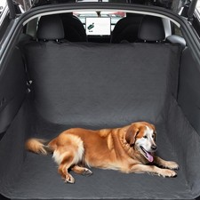 Dog Car Boot Protector - Waterproof Pet Back Seat Cover, Liner 2 in 1 Rear Seat