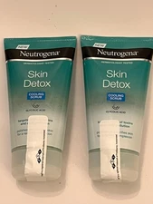 Neutrogena Skin Detox 2-In-1 Clay Wash Mask, 5 Fl Oz NEW Exp 2027 Lot Of 2 