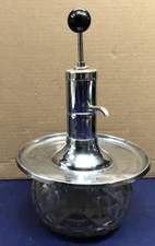 Park Sherman Pump Dispenser vintage Liquor Shot Glass bar decanter
