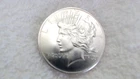 .999 FINE SILVER ROUND 1 OZ PEACE DOLLAR DESIGN (SEE PICTURES) MILD TARNISH