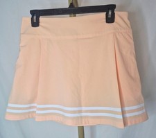 Women's CALIA Peach Sherbert Skort with White Stripes  Pockets Size 8
