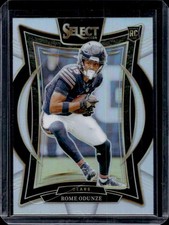 2024 Panini Select Rome Odunze Concourse RC Silver Prizm Rookie #3 Bears