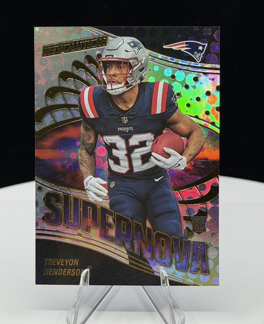 2025 Panini Revolution - TreVeyon Henderson RC SUPERNOVA #9 New England Patriots