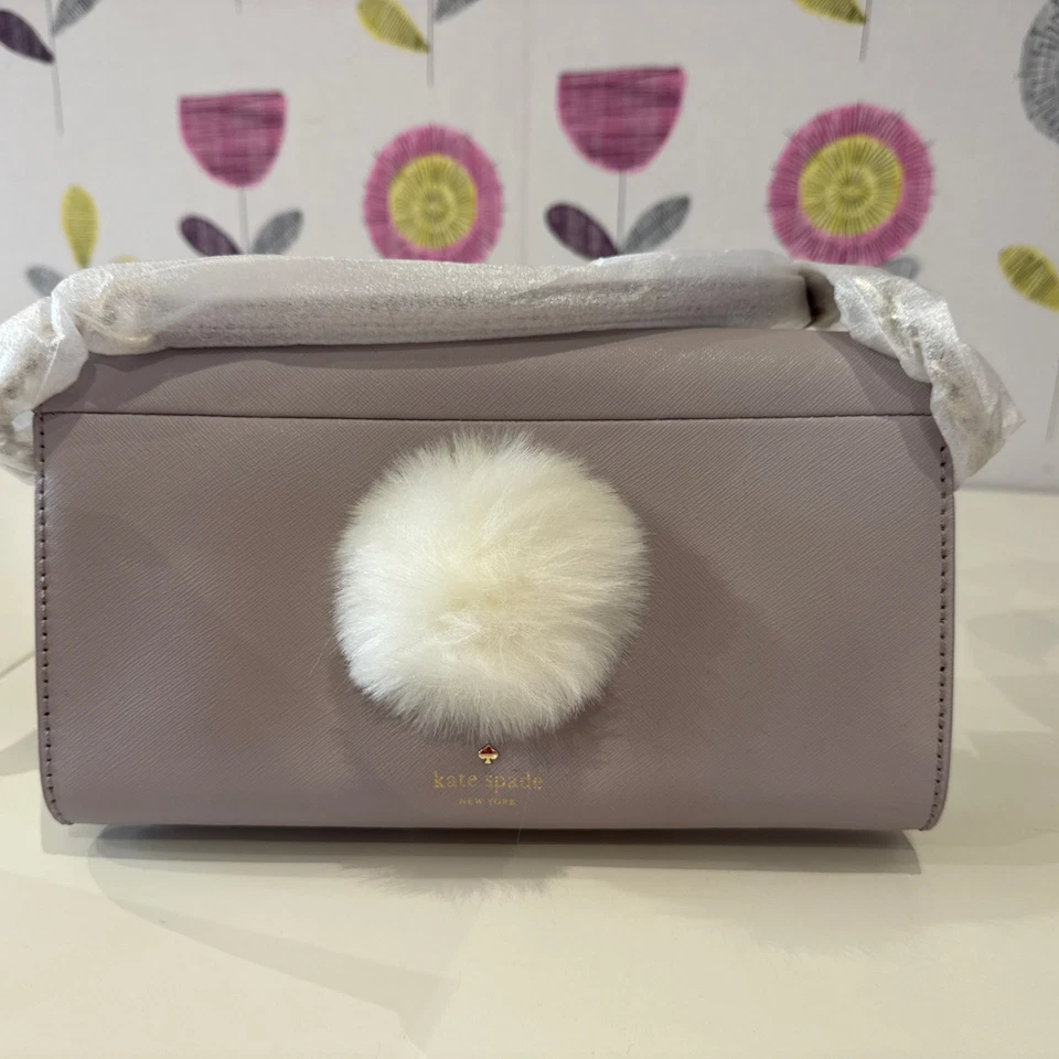 Kate Spade NY Make Magic Hop To It Leather Bunny Rabbit Crossbody Clutch Bag New - Image 3 of 4