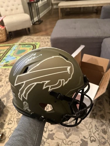 Buffalo Bills #17 Josh Allen Autographed Speed Pro Football Helmet BAS COA