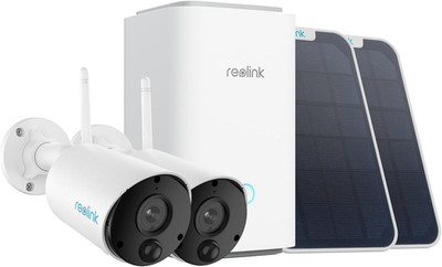Home Hub with 2X Argus Eco+Solar Panel 5MP Solar Security Camera Outdoor for Hom