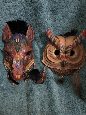 2 Hamilton Collection Sacred Spirits Masks Wisdom And Freedom 