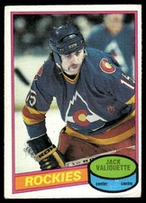 1980-81 O-Pee-Chee VTG OPC Set Break Jack Valiquette Colorado Rockies #108