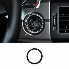 For Benz C-Class 2011-2013 2014 Real Carbon Fiber One-Button Start Switch Cover