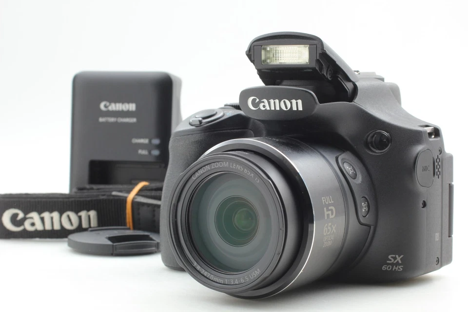 [MINT+++ /Strap] Canon PowerShot SX60 HS 16.1MP Bridge Digital Camera From JAPAN - Image 2 of 4