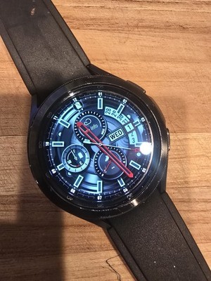 Samsung Galaxy Watch 4 Classic 46mm Aluminum Case with Sport Band - Black (LTE)
